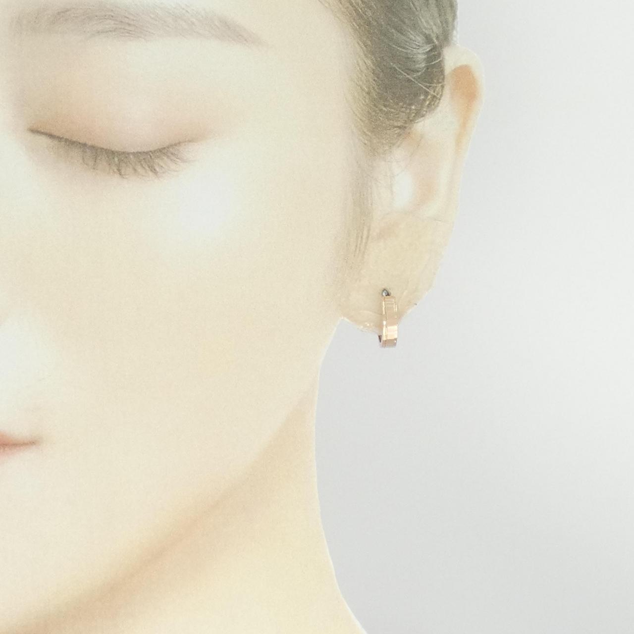 K18PG hoop earrings