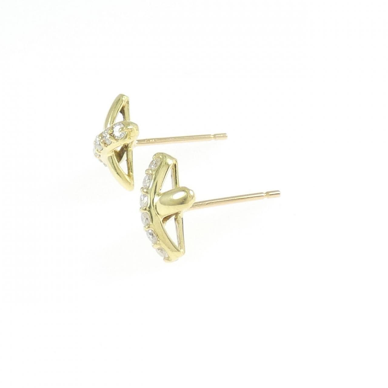 K18YG ダイヤモンド ピアス 0.18CT