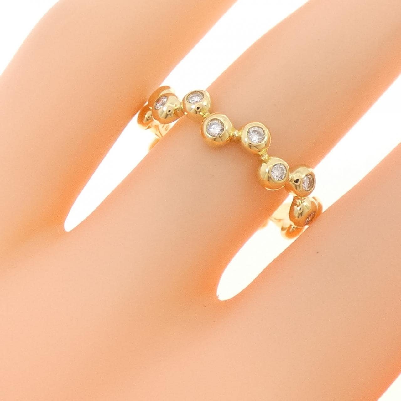 K18YG ダイヤモンド リング 0.10CT