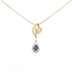 K18YG サファイヤ ネックレス