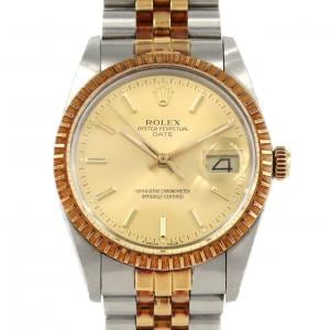 【ノーメンテナンス還元価格】ロレックス オイスターパーペチュアルデイト 15053 SSxYG 自動巻 R番