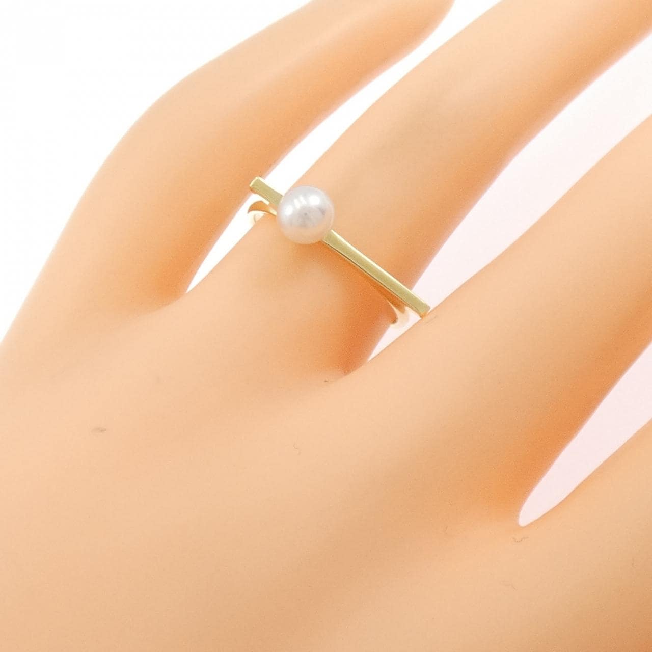 K18YG アコヤパール リング 5.1mm