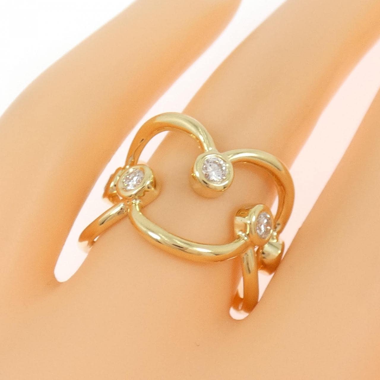 K18YG ダイヤモンド リング 0.53CT