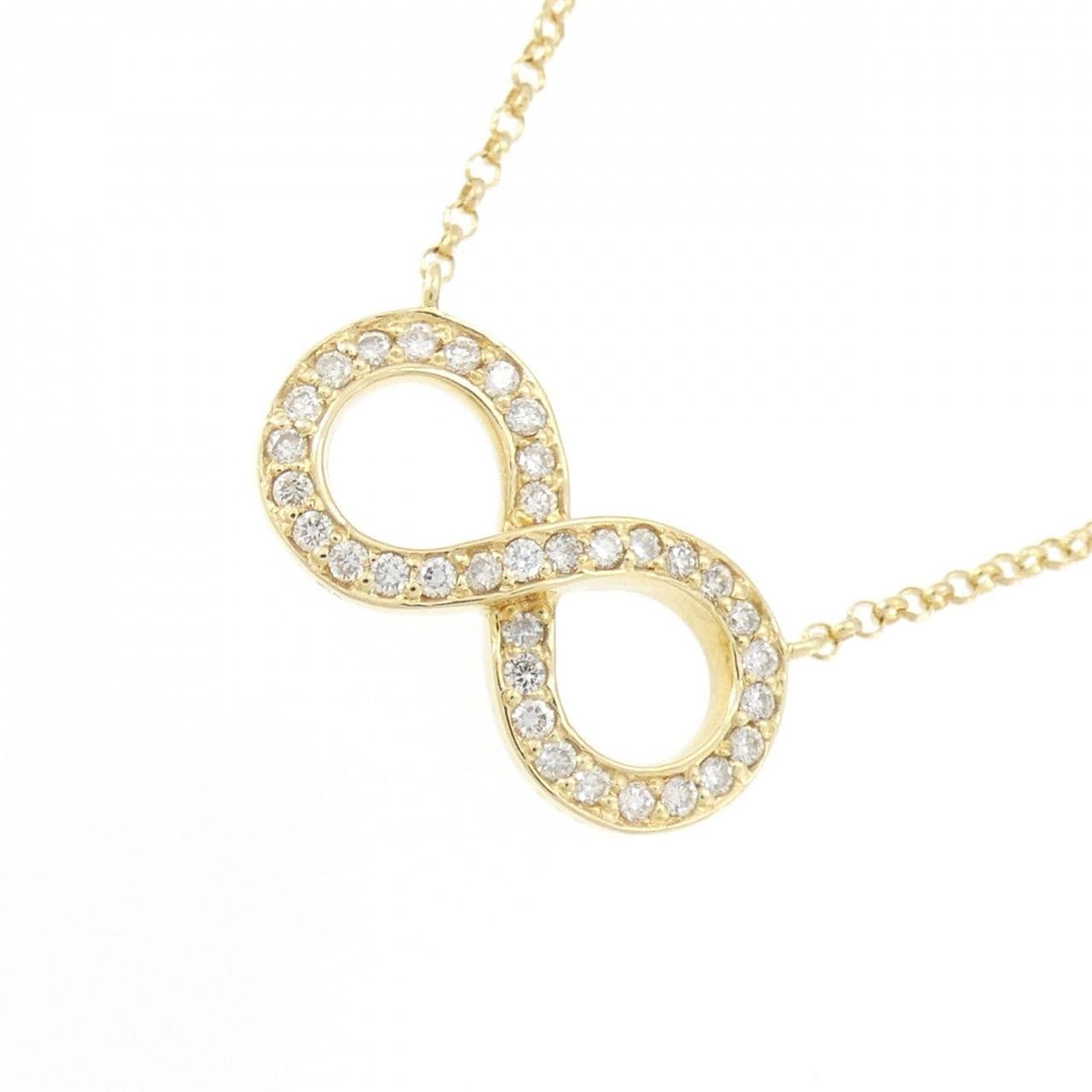 K18YG ダイヤモンド ネックレス 0.16CT