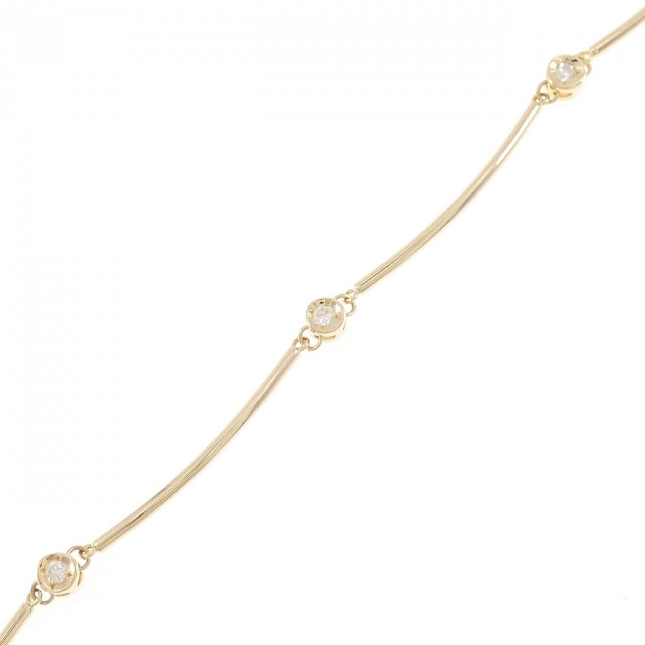 K18YG ダイヤモンド ブレスレット 0.10CT