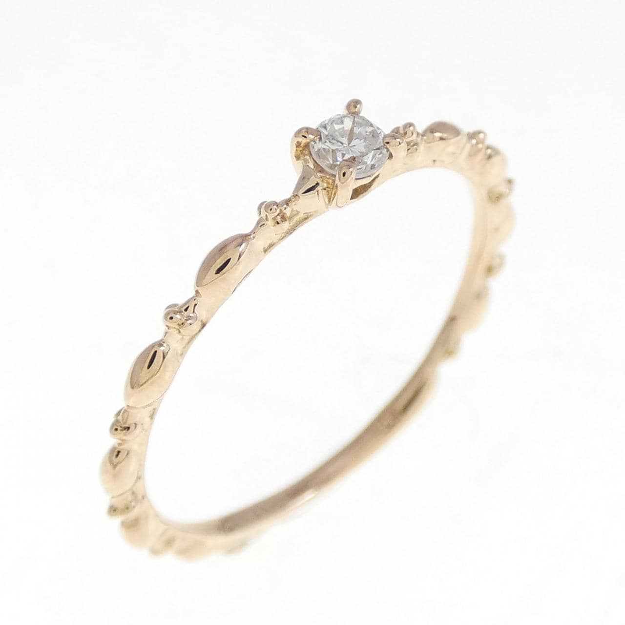 K18PG ダイヤモンド リング 0.07CT