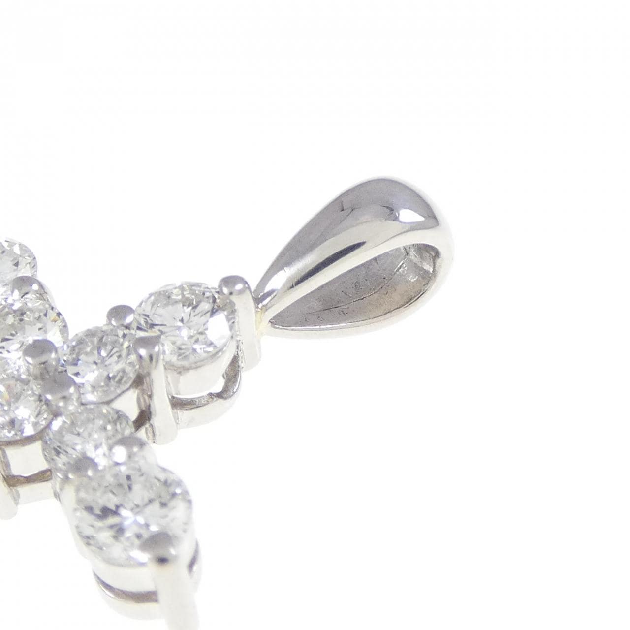 PT900 クロス ダイヤモンド ペンダント 1.05CT