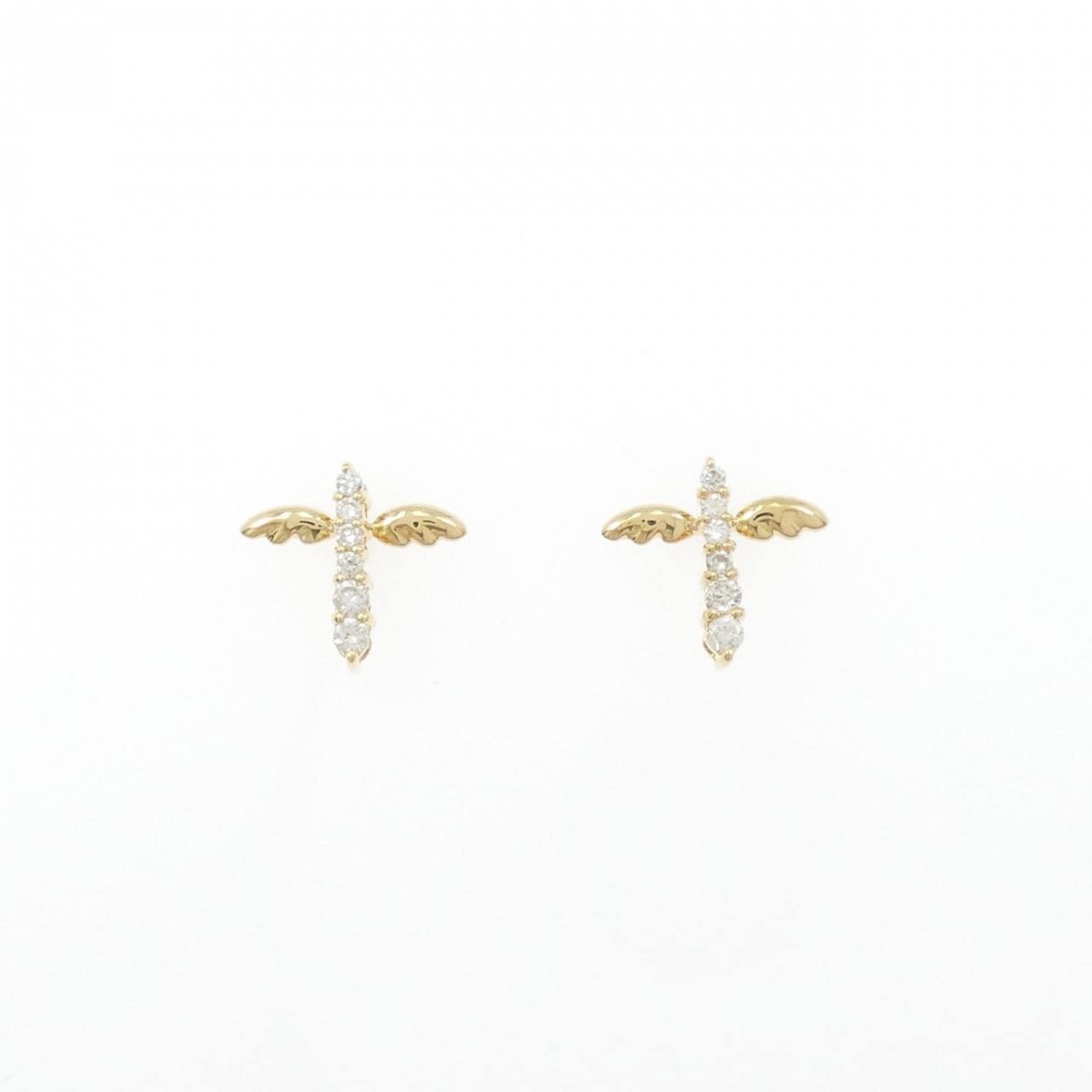 K18YG ダイヤモンド ピアス 0.09CT