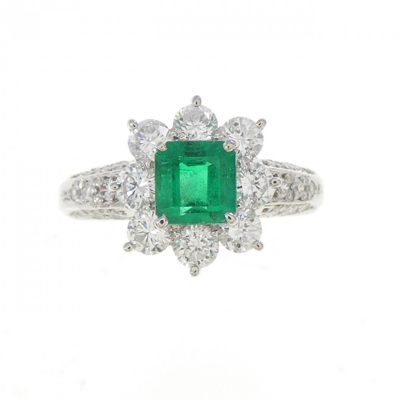 PT900 エメラルド リング 0.55CT