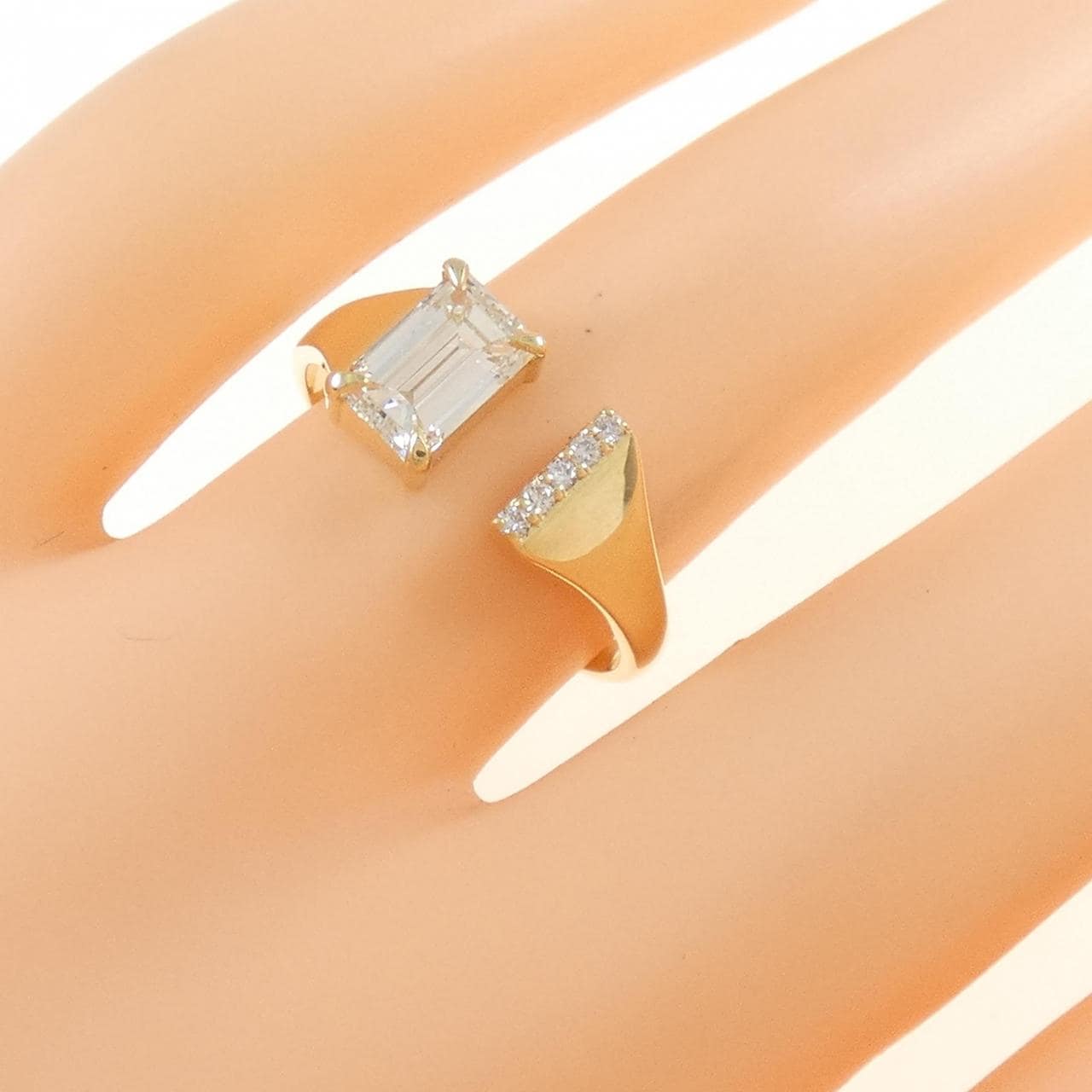 【新品】K18YG ダイヤモンド リング 1.009CT