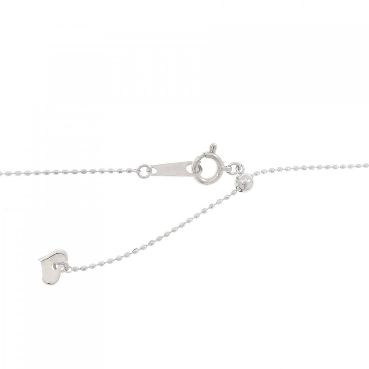 K18WG フラワー ダイヤモンド ネックレス 0.50CT