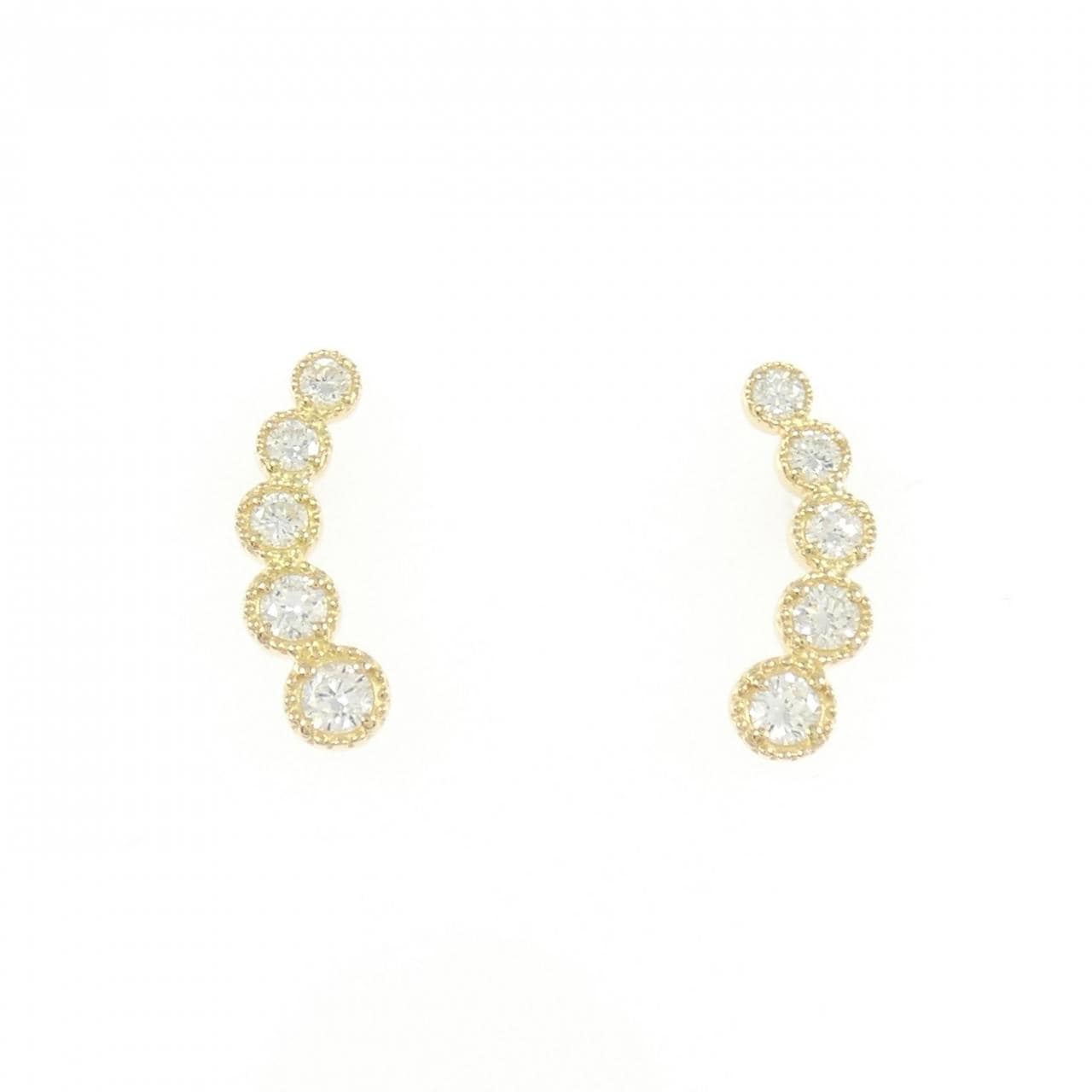 【リメイク】K18YG ダイヤモンド ピアス 0.20CT
