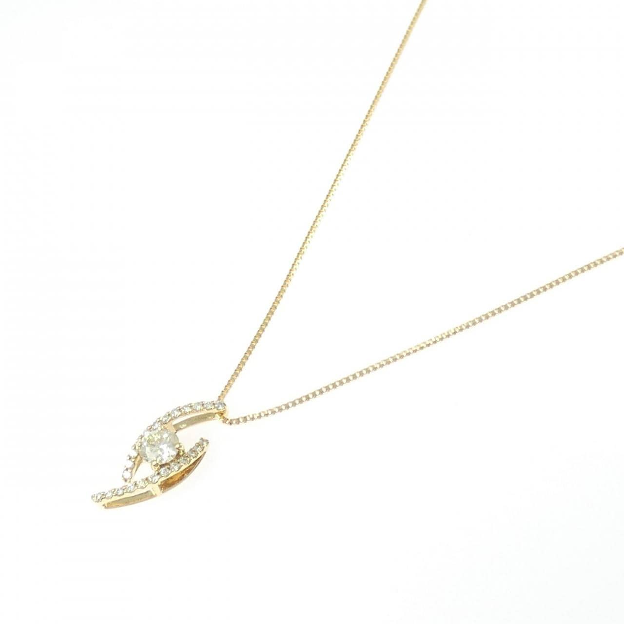 K18YG ダイヤモンド ネックレス 0.44CT