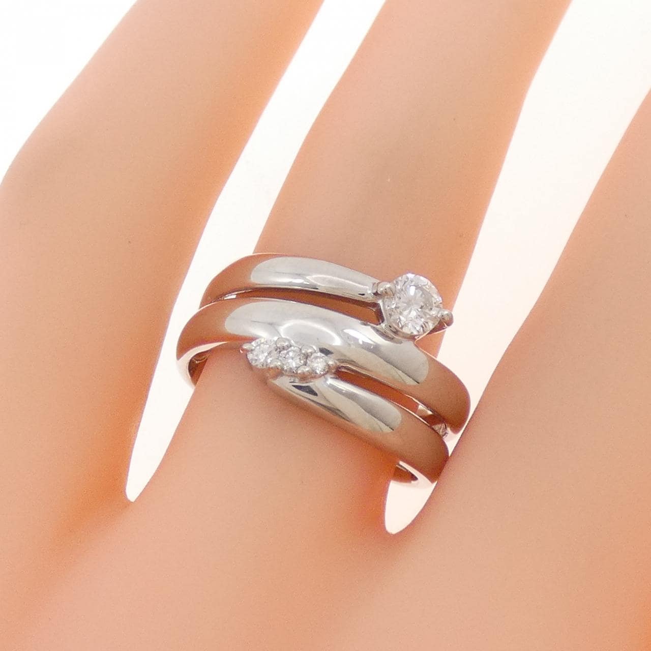 PT900 ダイヤモンド リング 0.25CT