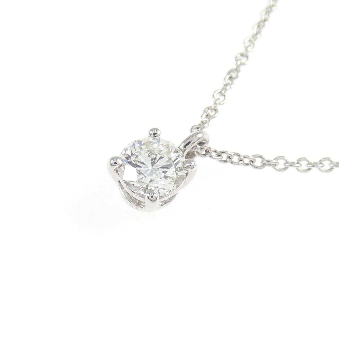 ティファニー ソリティア ネックレス 0.34CT J VS2 3EXT