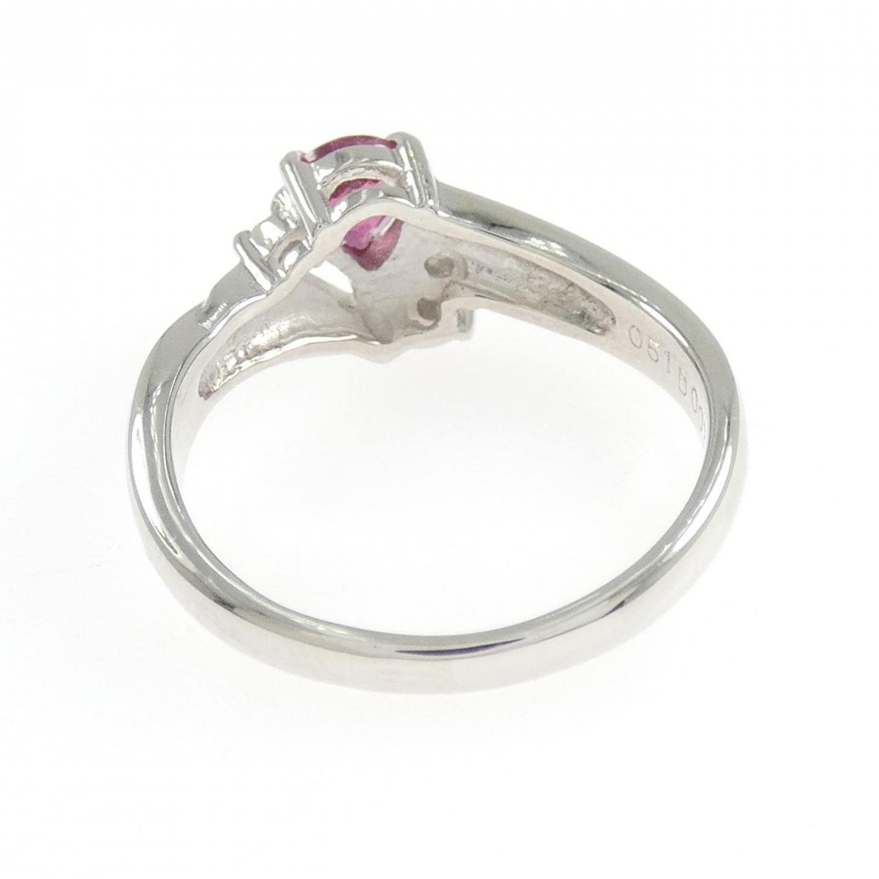 PT900 ルビー リング 0.51CT
