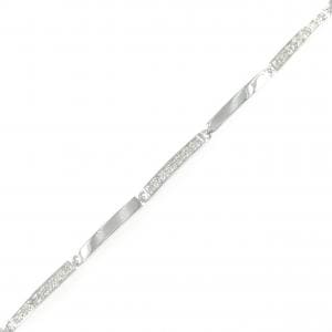 K18WG ダイヤモンド ブレスレット 0.30CT