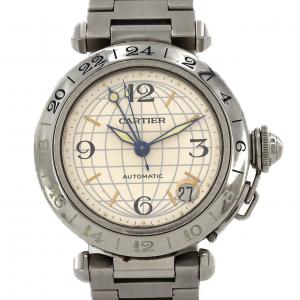【ノーメンテナンス還元価格】カルティエ パシャC GMT W31029M7 SS 自動巻