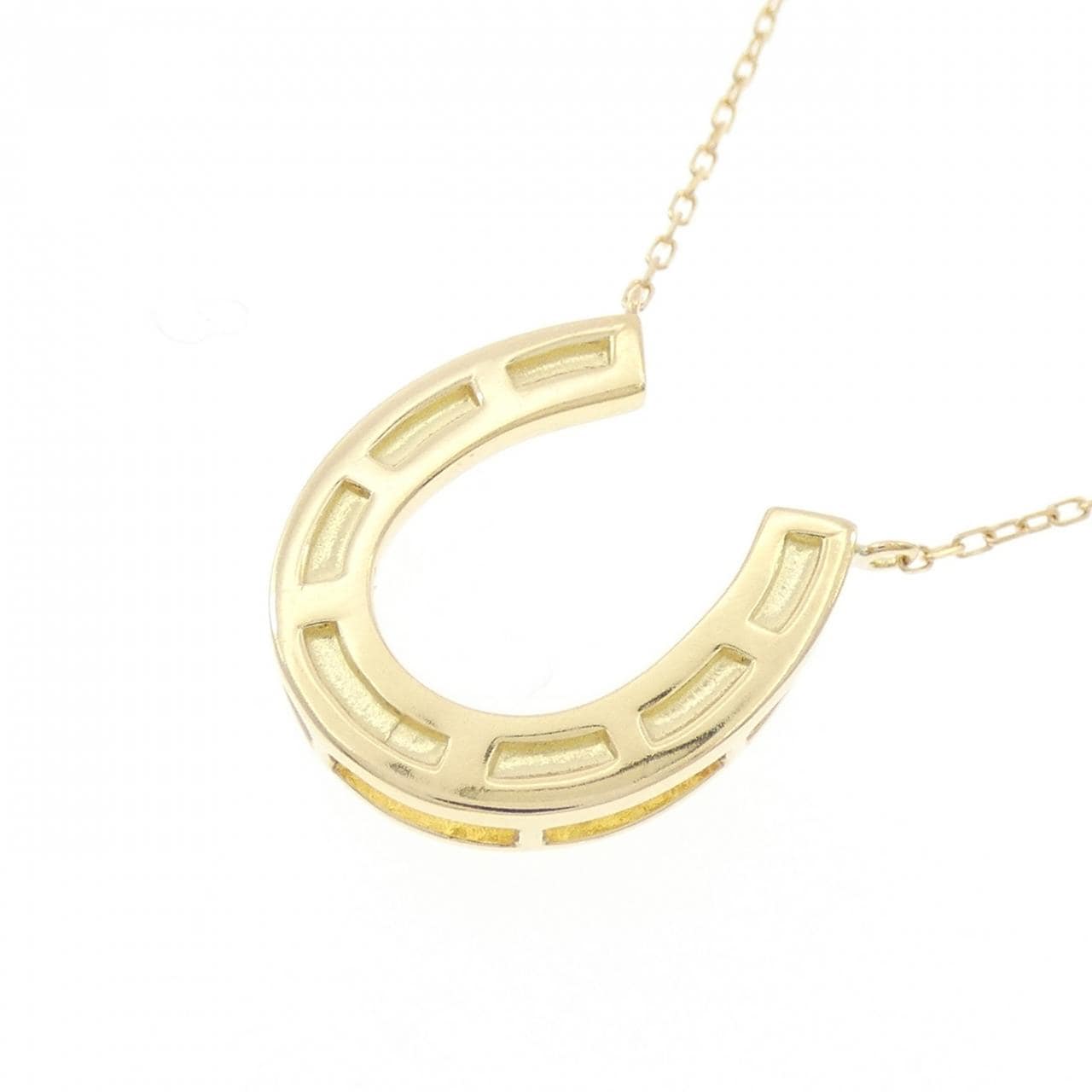 K18YG ホースシュー ネックレス