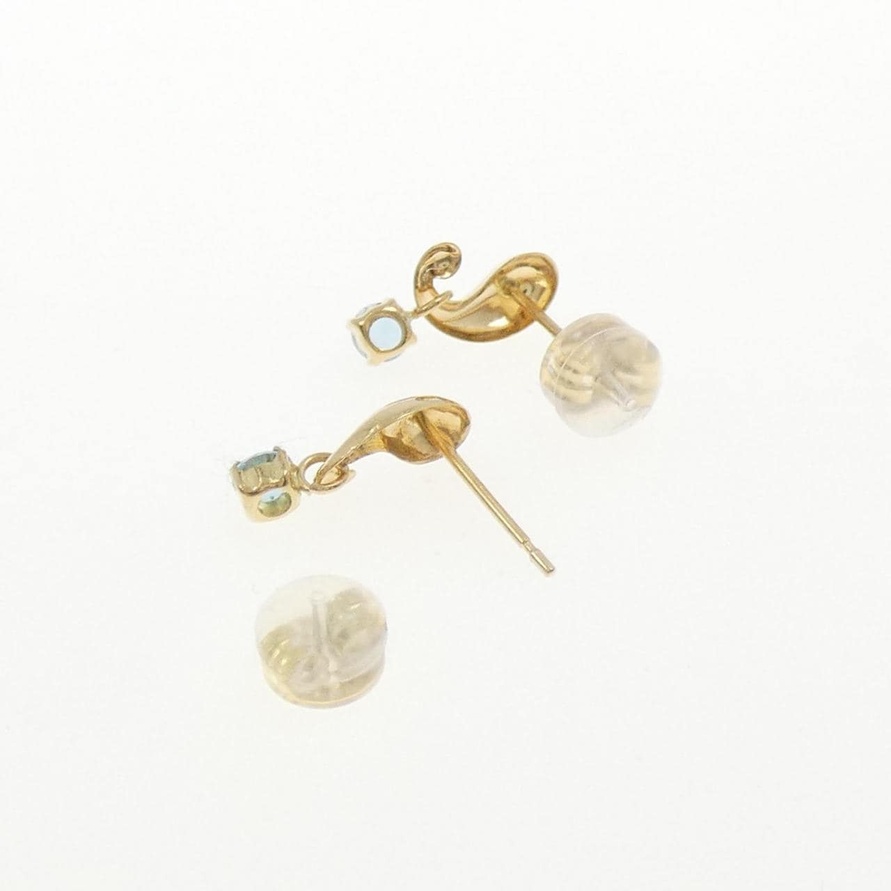 K18YG ブルートパーズ ピアス