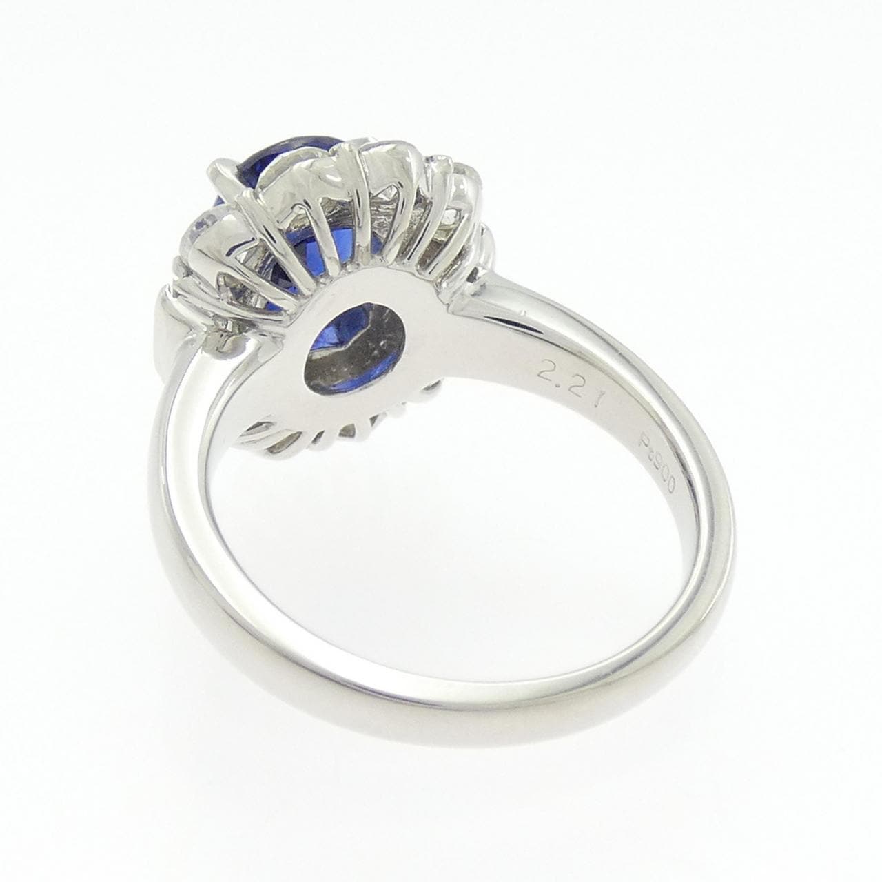 PT900蓝宝石戒指2.21CT