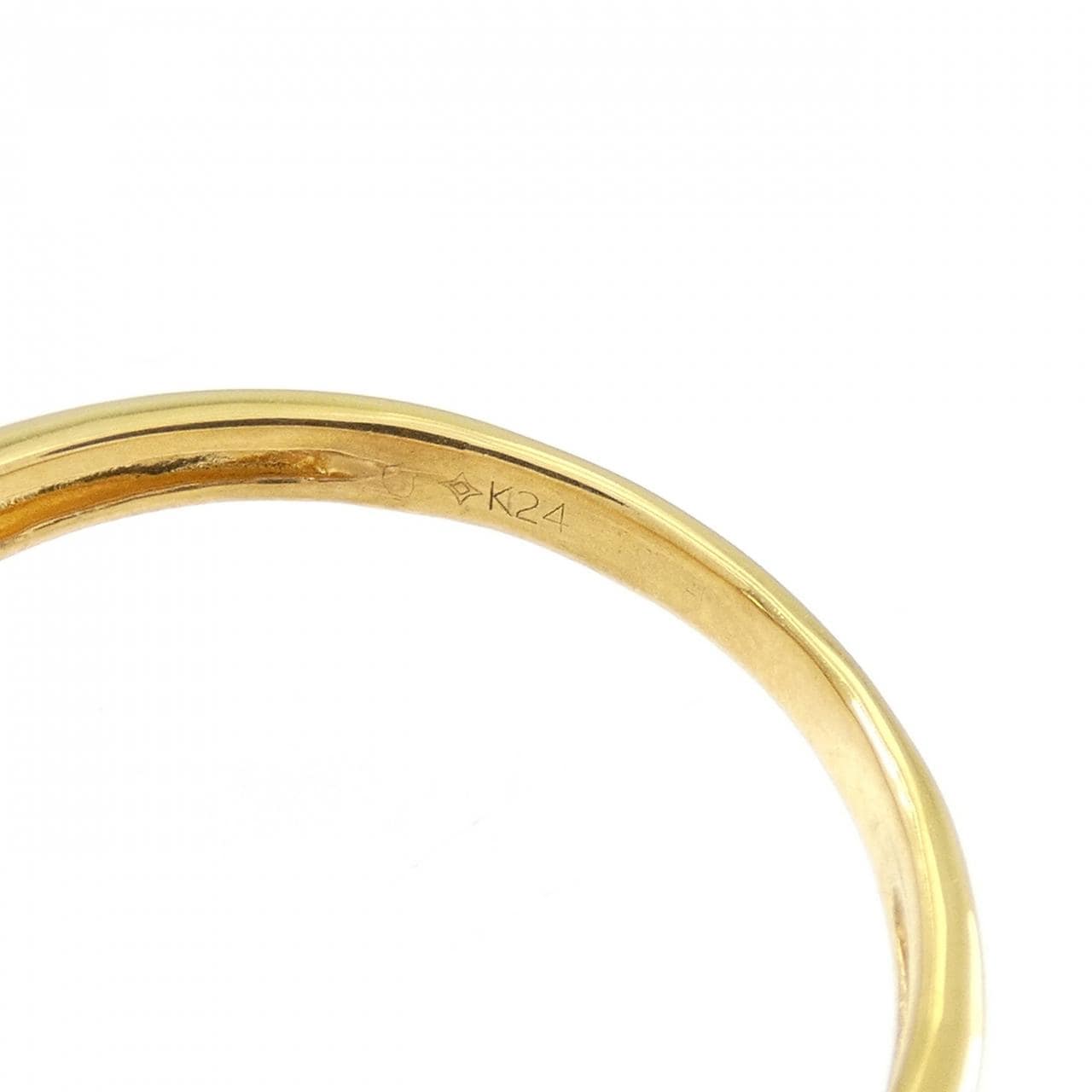 ジーエスティービー K24YG リボン リング