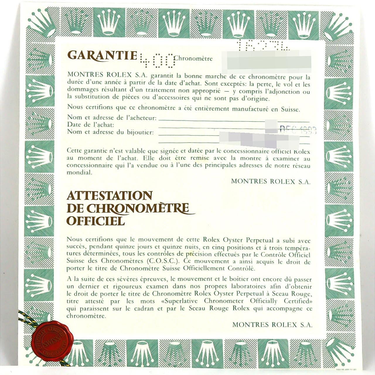 ロレックス デイトジャスト 16234 SSxWG 自動巻 X番