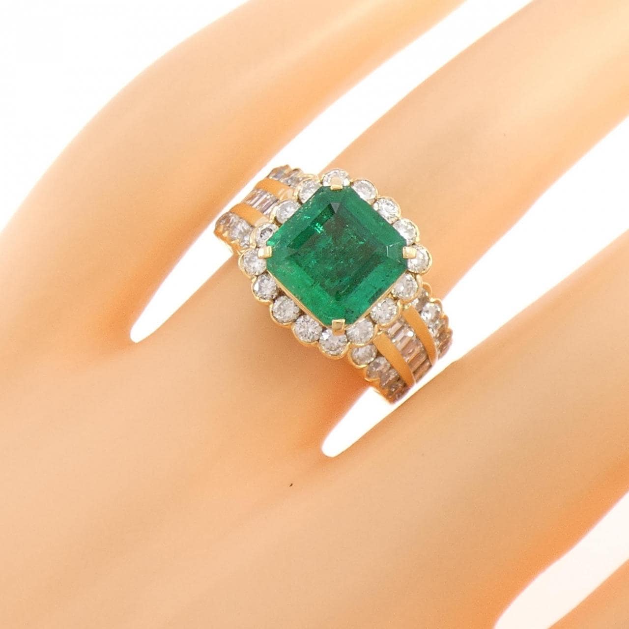 K18YG エメラルド リング 2.32CT コロンビア産
