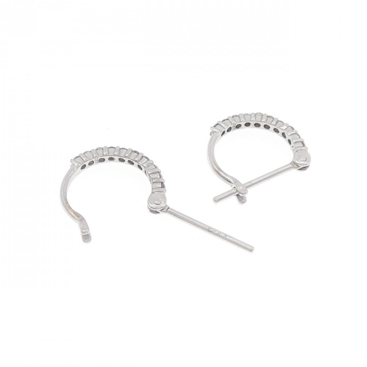 K18WG ダイヤモンド ピアス 0.20CT