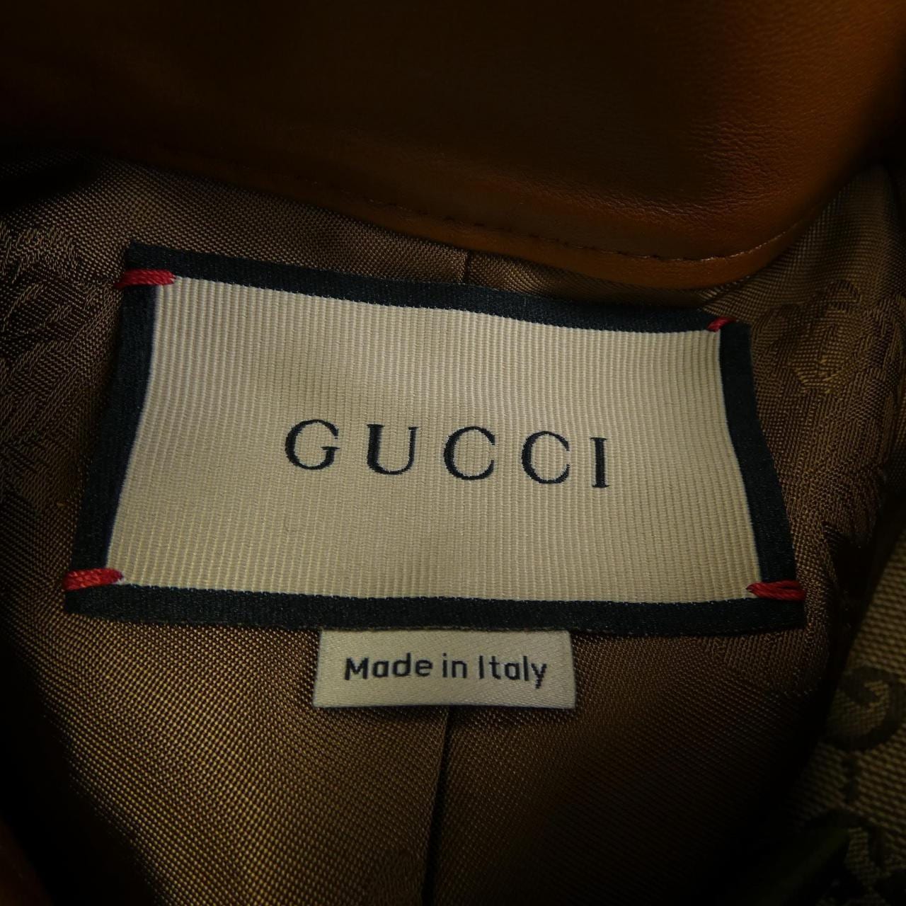 グッチ GUCCI レザー トリム GGキャンバス 681034 Z8AV6 ジャケット