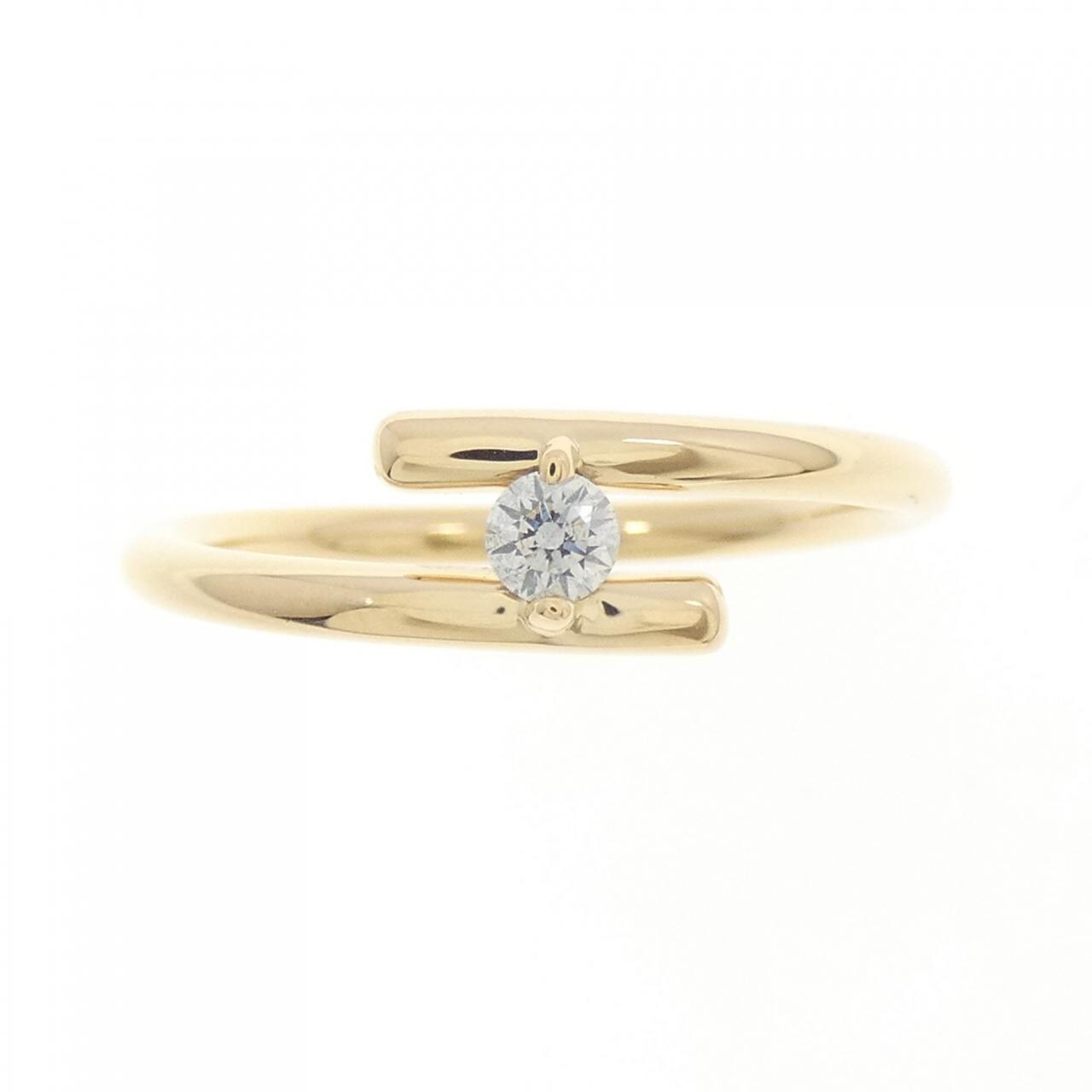 K18YG ダイヤモンド リング 0.08CT