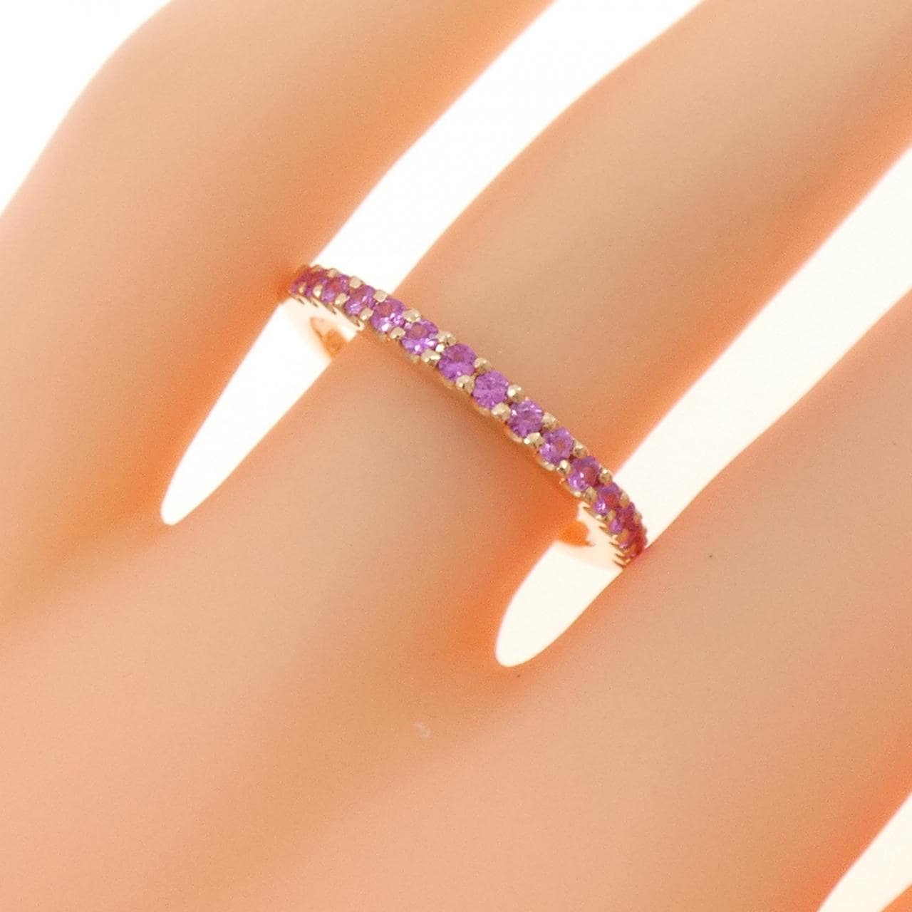 750PG サファイヤ リング 0.33CT