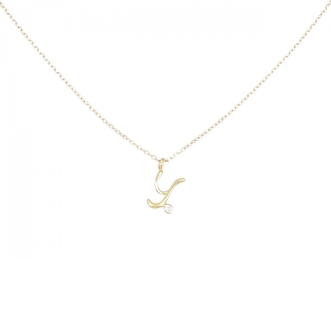ポンテヴェキオ イニシャル ネックレス 0.01CT