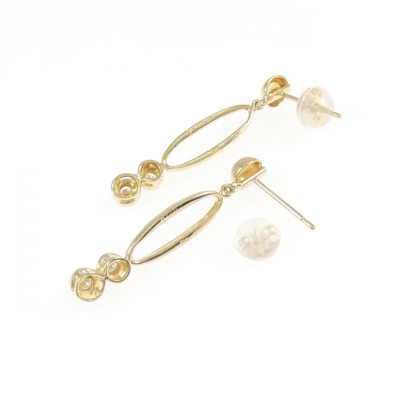 K18YG ダイヤモンド ピアス 0.10CT