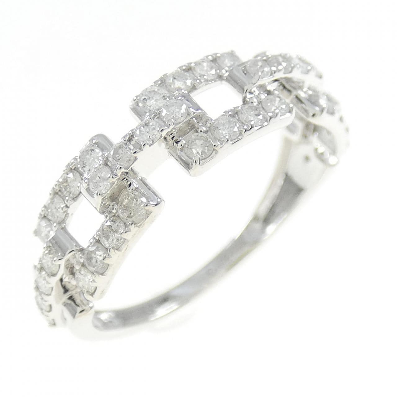 K18WG ダイヤモンド リング 0.50CT