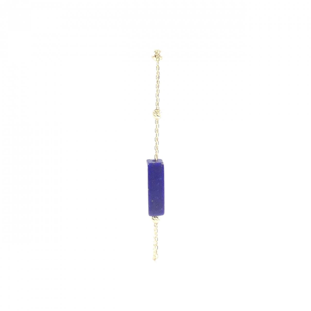 K18YG ラピスラズリ ピアス 片耳