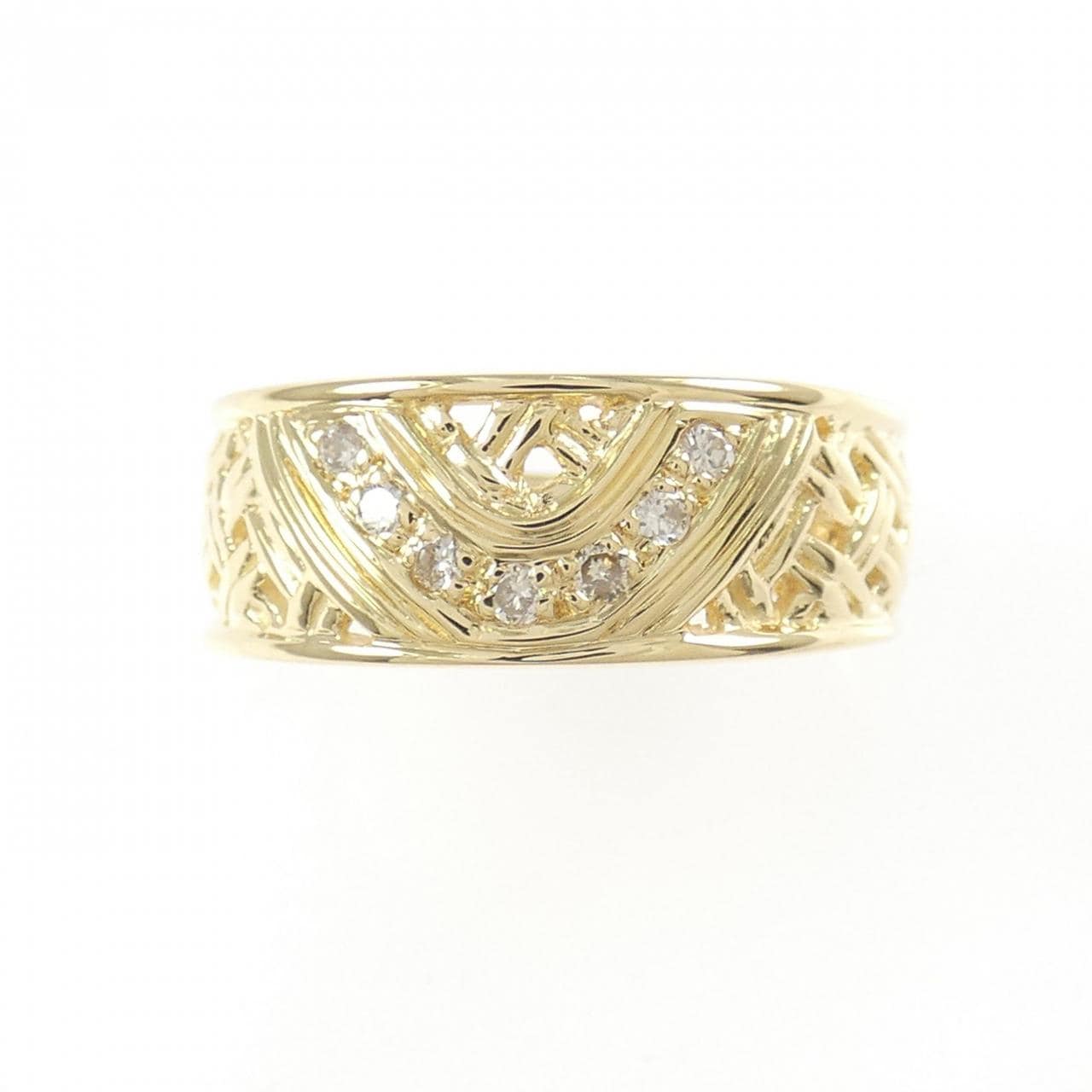 K18YG ダイヤモンド リング 0.09CT