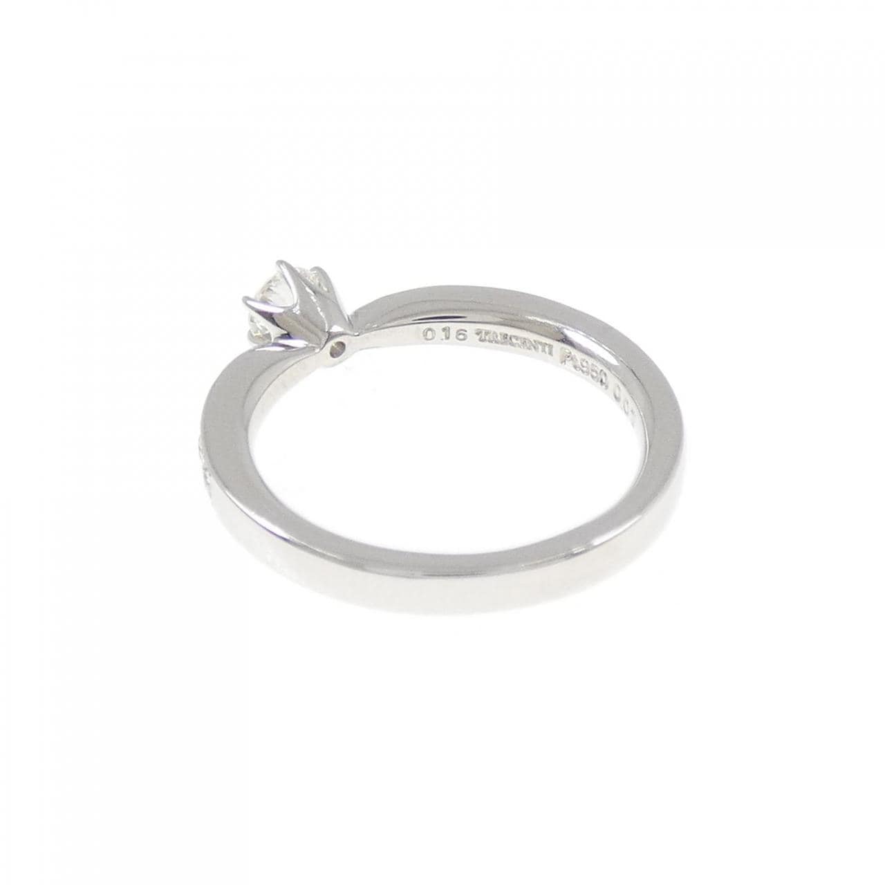 PT950 ダイヤモンド リング 0.16CT