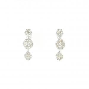 K18WG ダイヤモンド ピアス 0.52CT