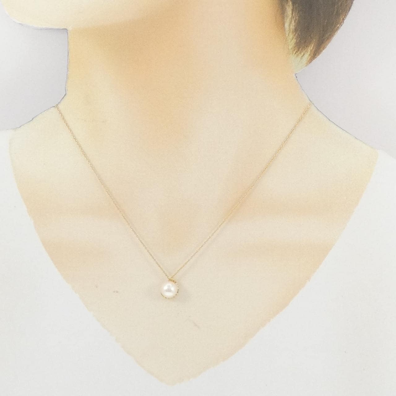 スタージュエリー パール ムーン ネックレス 7.4mm