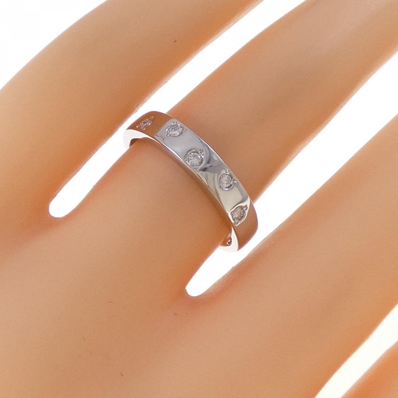 PT950 ダイヤモンド リング 0.08CT