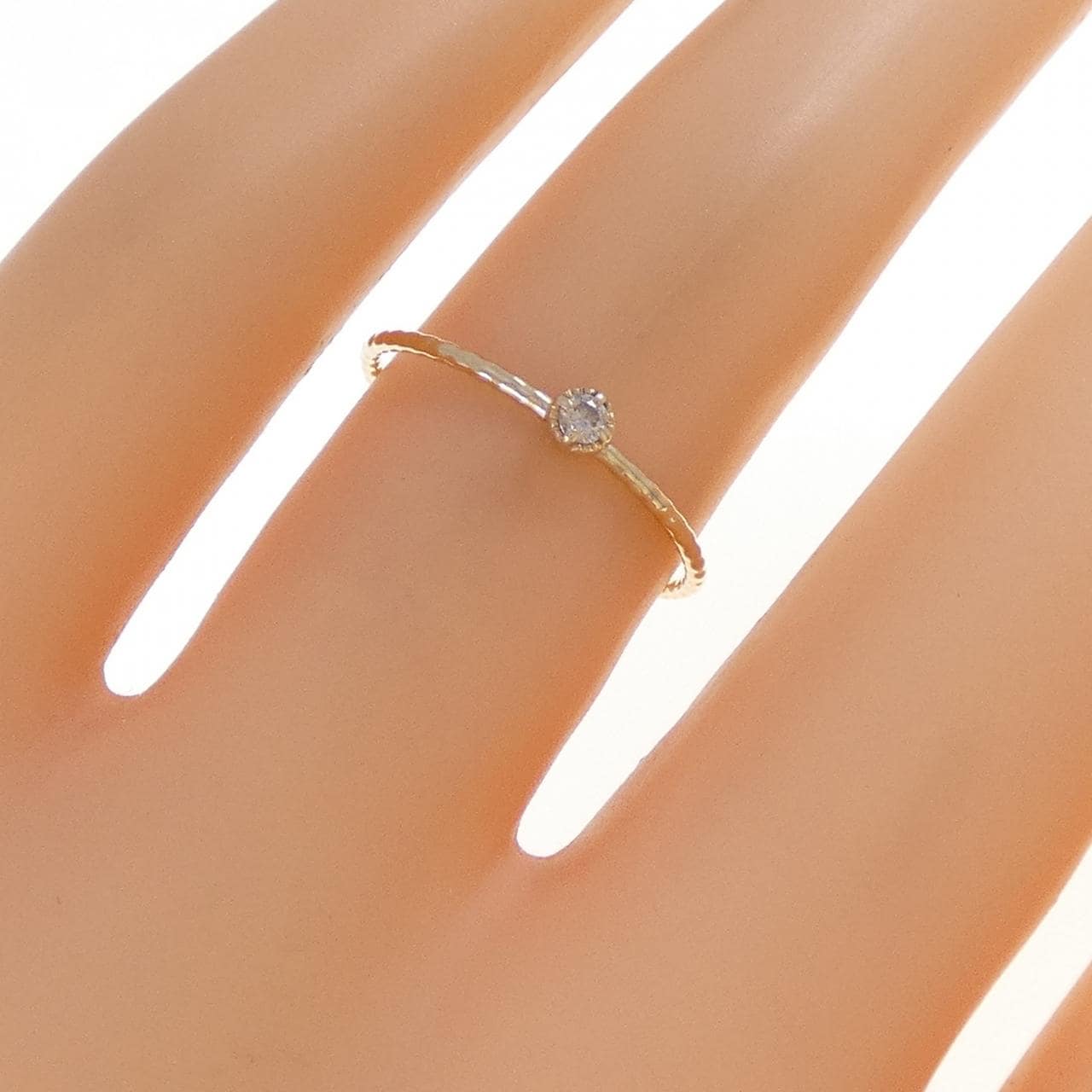 K10YG ダイヤモンド リング 0.03CT