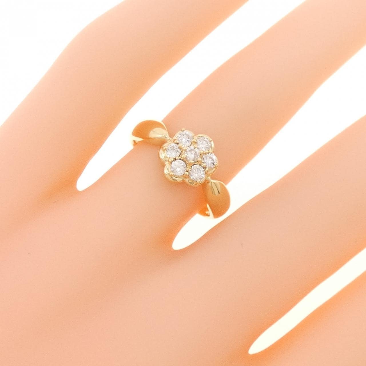 K18YG ダイヤモンド リング 0.30CT