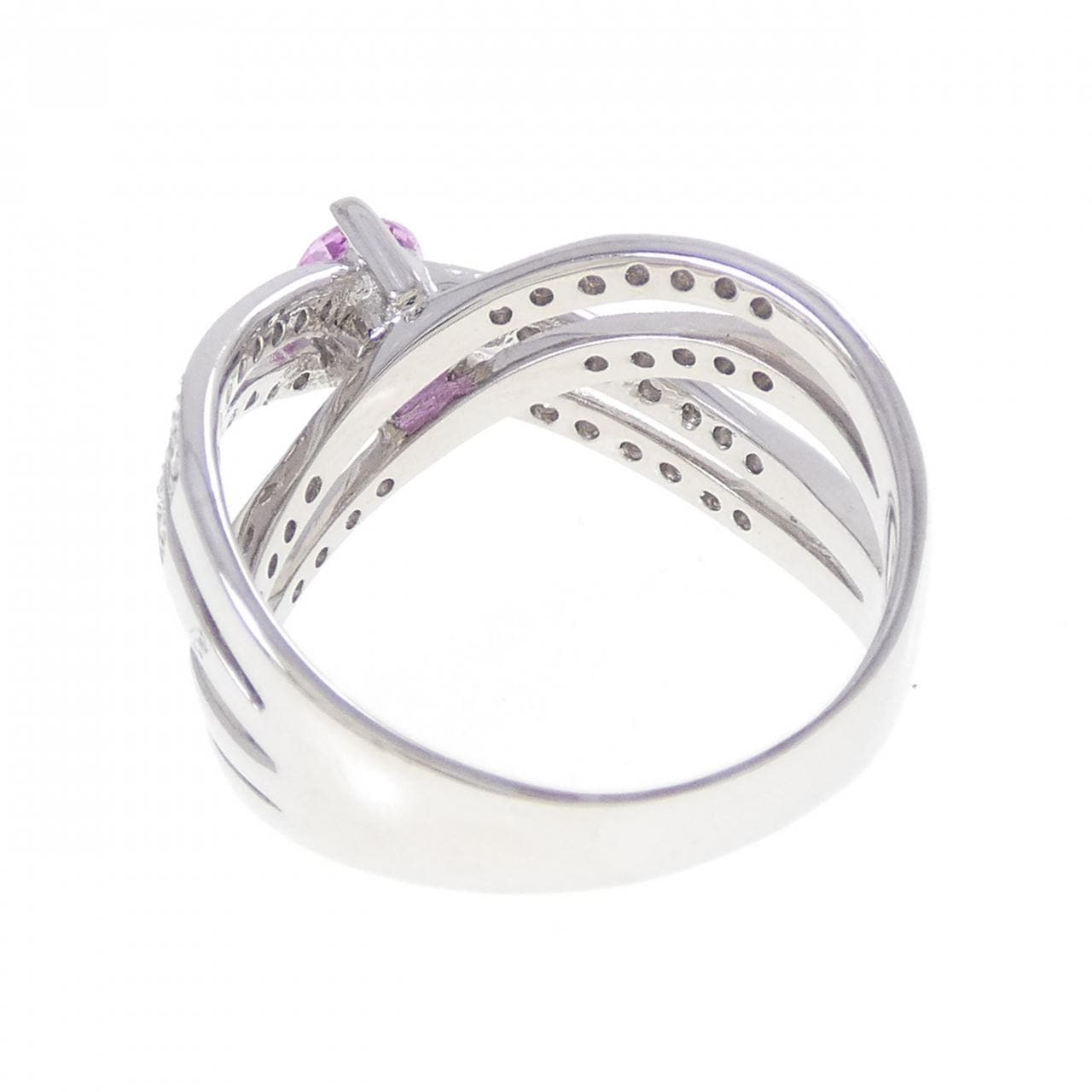 K18WG サファイヤ リング 0.71CT