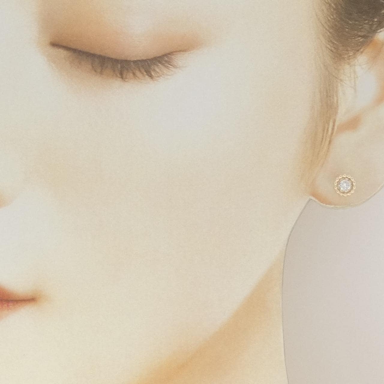 【リメイク】K10YG ダイヤモンド ピアス 0.14CT
