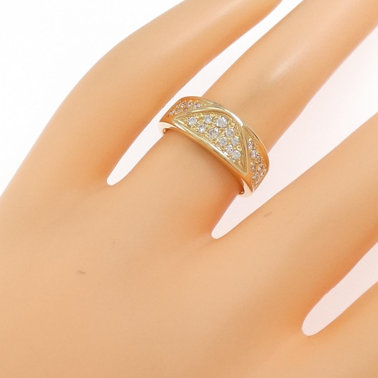 K18YG ダイヤモンド リング 0.31CT