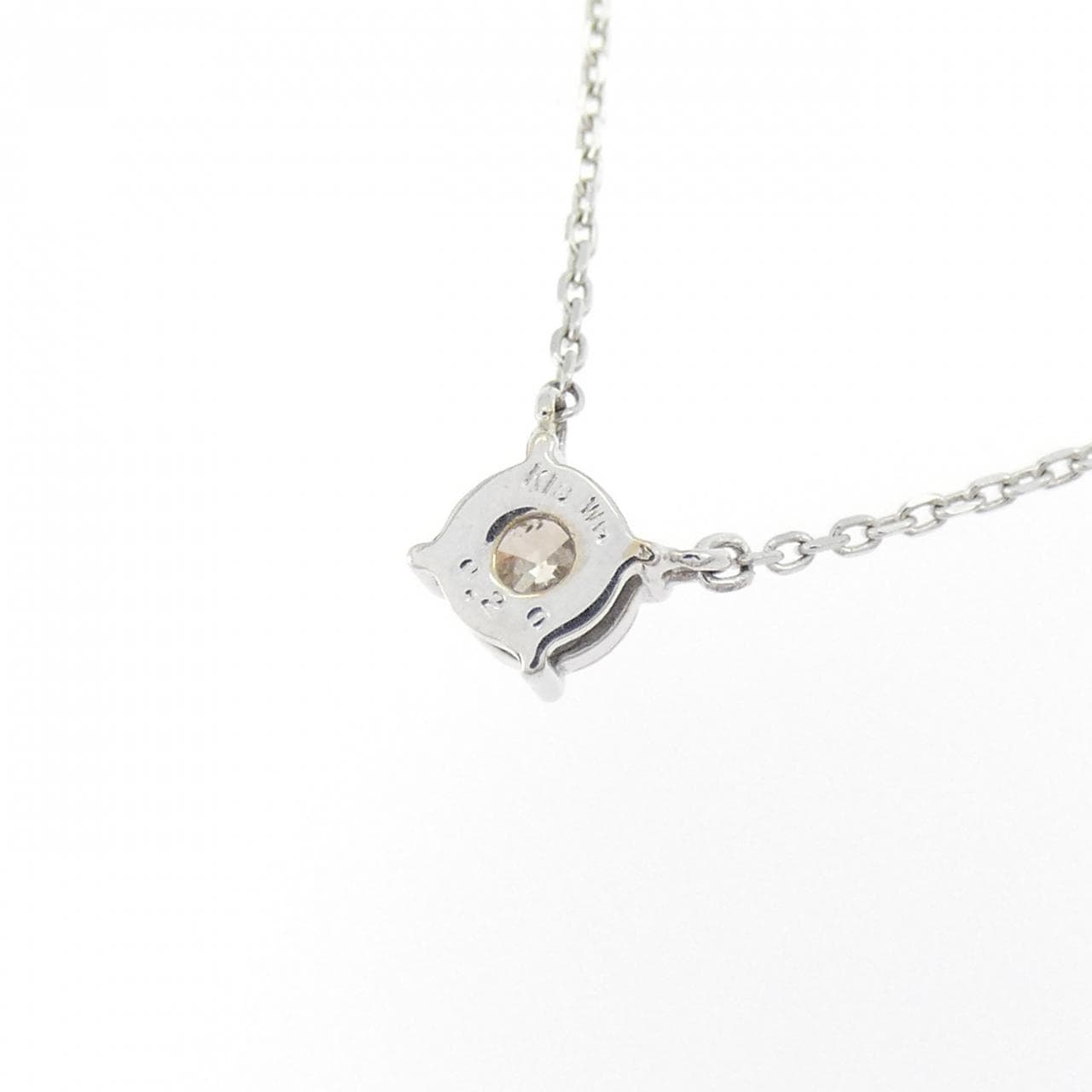 K18WG ダイヤモンド ネックレス 0.20CT