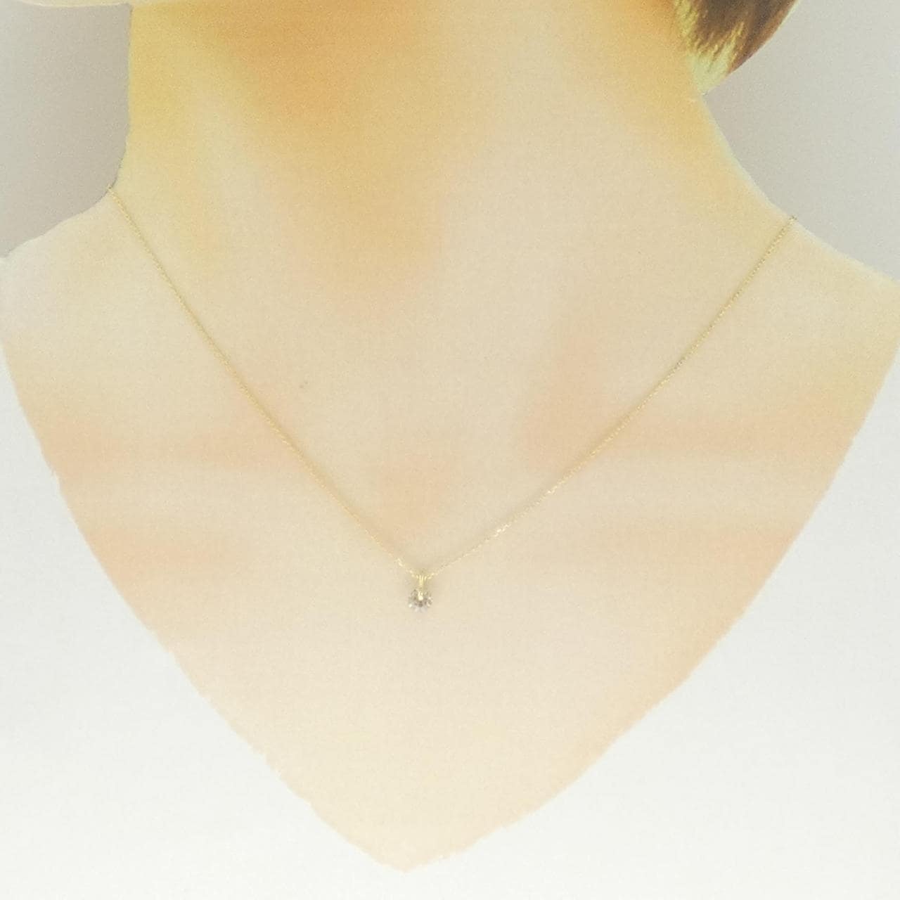 K18YG ダイヤモンド ネックレス 0.35CT