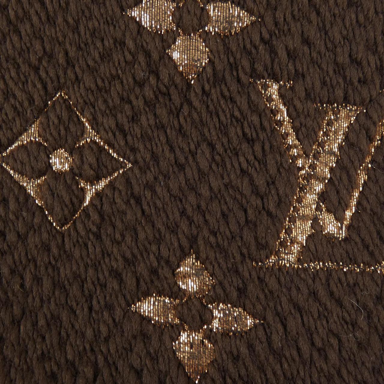 ルイヴィトン LOUIS VUITTON エシャルプ ロゴマニア シャイン M71383 MUFFLER