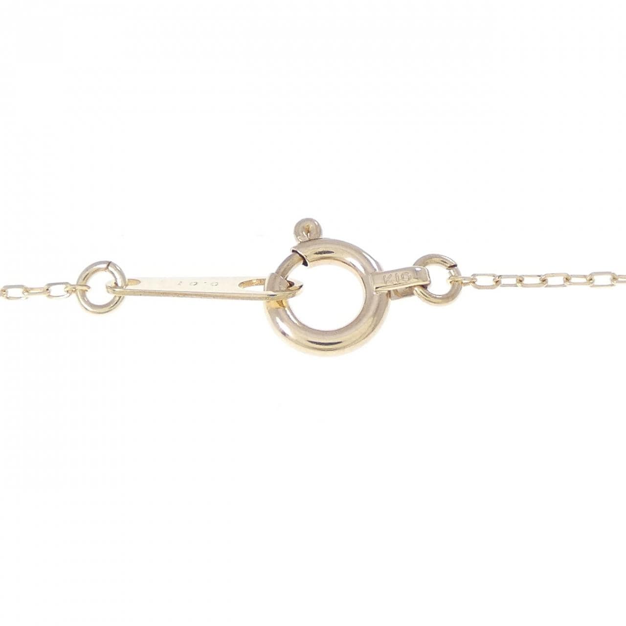 K10YG ハート ダイヤモンド ネックレス 0.01CT